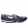 Mokasyny męskie 719 crep indygo+białe