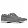 Buty casual męskie 739 antracyt welur