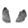 Buty casual męskie 739 antracyt welur