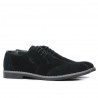 Casualowe / eleganckie buty męskie 746 czarny welur