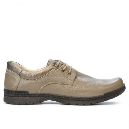 Casualne / eleganckie buty męskie 752 biz khaki