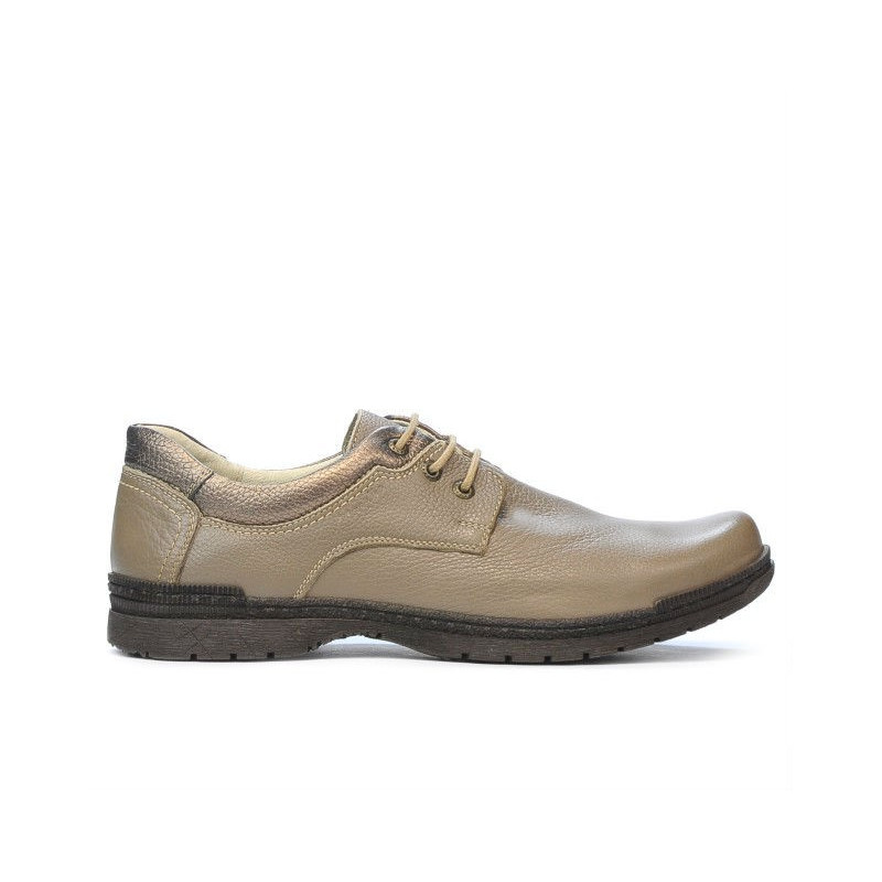 Casualne / eleganckie buty męskie 752 biz khaki