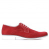 Casualowe buty męskie 783 czerwone zamsz