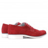 Casualowe buty męskie 783 czerwone zamsz
