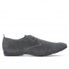Buty casual męskie 794 antracyt welur