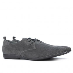 Buty casual męskie 794 antracyt welur