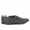 Buty casual męskie 794 antracyt welur