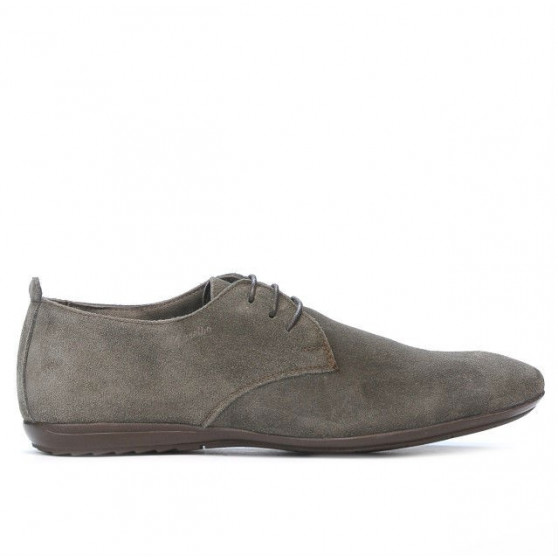 Buty casual męskie 794 cappuccino welur