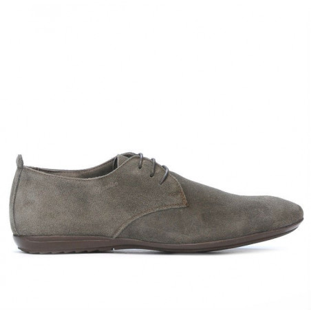 Buty casual męskie 794 cappuccino welur