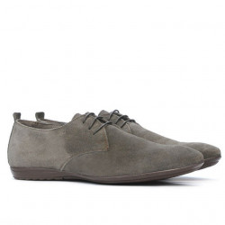 Buty casual męskie 794 cappuccino welur