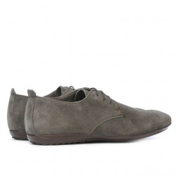 Buty casual męskie 794 cappuccino welur