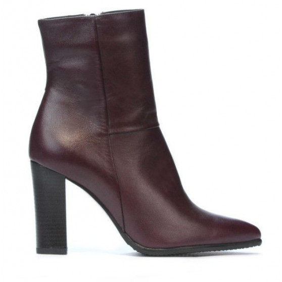 Damskie botki 1157-1 bordowe