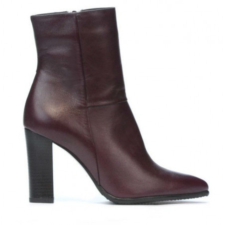 Damskie botki 1157-1 bordowe
