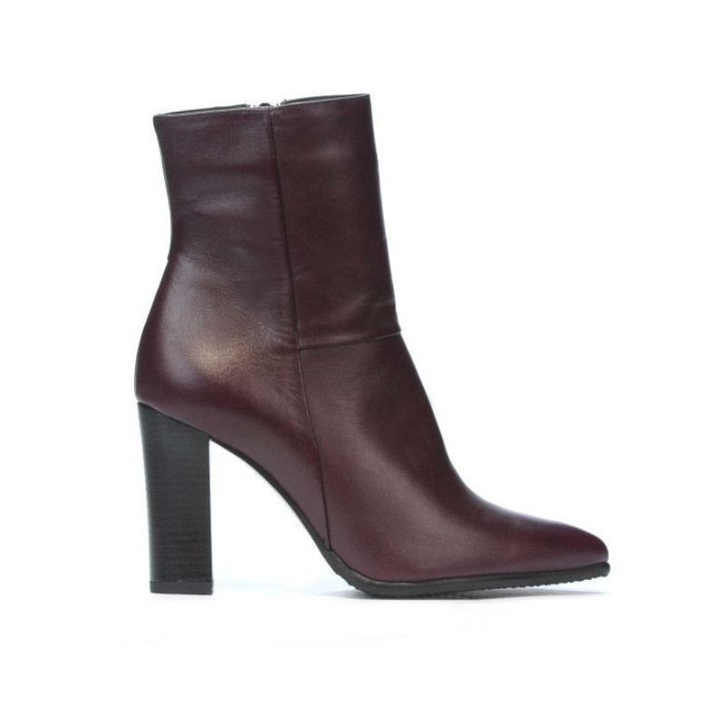 Damskie botki 1157-1 bordowe
