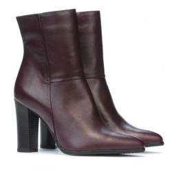 Damskie botki 1157-1 bordowe