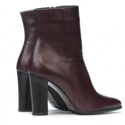 Damskie botki 1157-1 bordowe