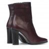 Damskie botki 1157-1 bordowe