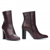 Damskie botki 1157-1 bordowe