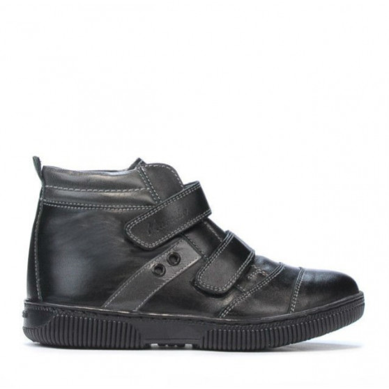 Buty dziecięce 3207-1 czarne+szare