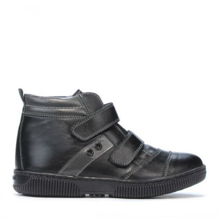 Buty dziecięce 3207-1 czarne+szare