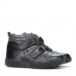 Buty dziecięce 3207-1 czarne+szare