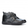 Buty dziecięce 3207-1 czarne+szare