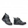 Buty dziecięce 3207-1 czarne+szare