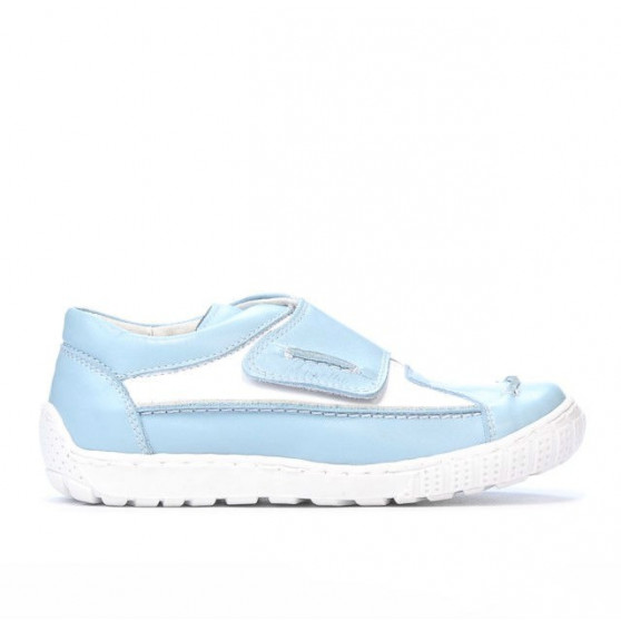 Dziecięce buty 107 niebieskie+białe