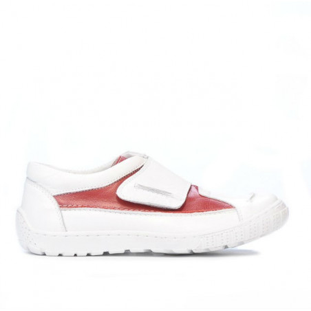Buty dziecięce 107 biało-czerwone