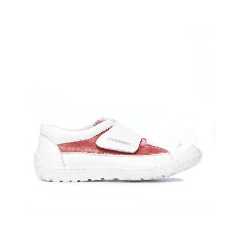 Buty dziecięce 107 biało-czerwone