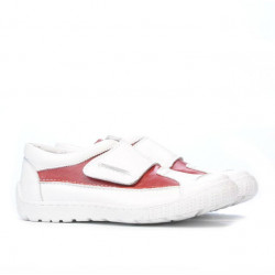Buty dziecięce 107 biało-czerwone
