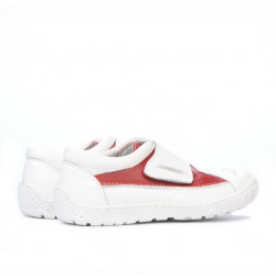 Buty dziecięce 107 biało-czerwone