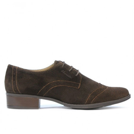 Buty casual damskie 691 kawa welur