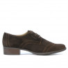 Buty casual damskie 691 kawa welur