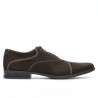 Półbuty casual / eleganckie 738 café zamsz