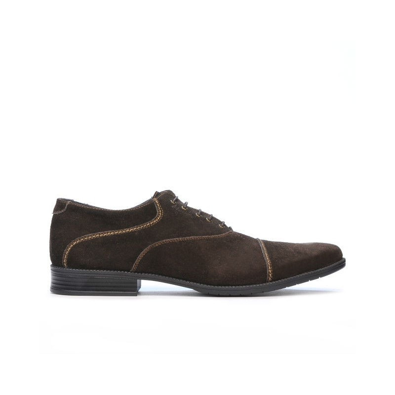 Półbuty casual / eleganckie 738 café zamsz