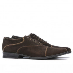 Półbuty casual / eleganckie 738 café zamsz