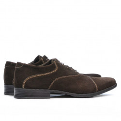 Półbuty casual / eleganckie 738 café zamsz