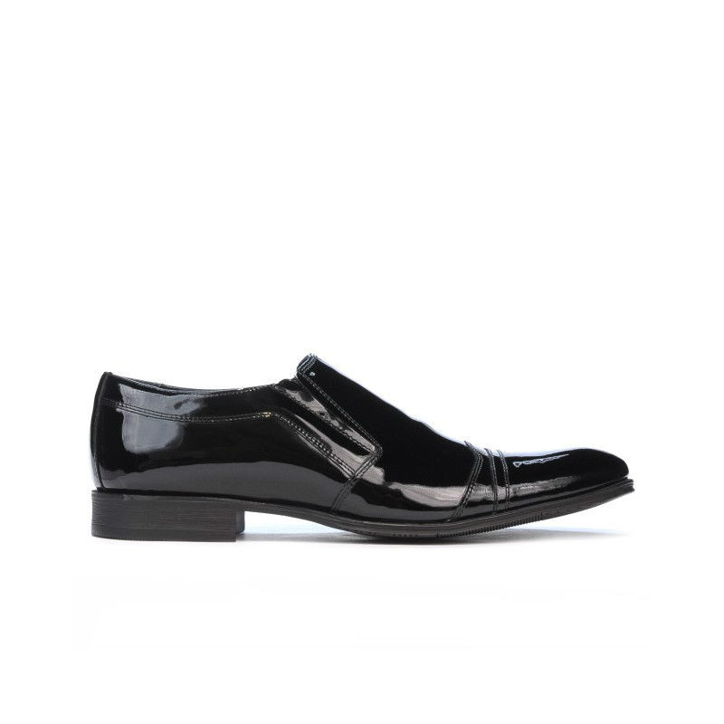Eleganckie buty męskie 796 lakier czarny