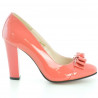 Eleganckie buty damskie 1226 lakierowane czerwony koralowy
