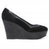 Damskie buty casual 630 czarny welur