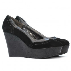 Damskie buty casual 630 czarny welur