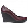Damskie buty casual 177 bordo