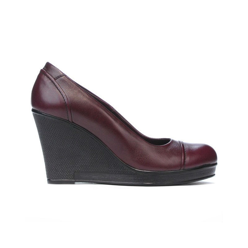 Damskie buty casual 177 bordo