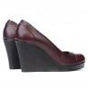 Damskie buty casual 177 bordo