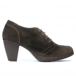 Damskie buty casual 167 kawa welur