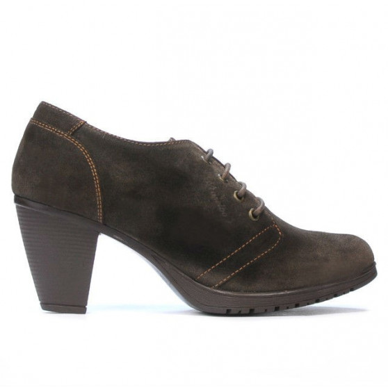 Damskie buty casual 167 kawa welur