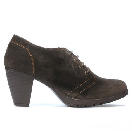 Damskie buty casual 167 kawa welur