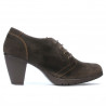 Damskie buty casual 167 kawa welur