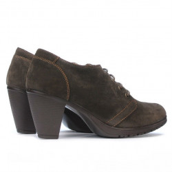 Damskie buty casual 167 kawa welur
